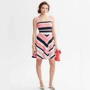 Banana Republic Milly Collection Striped Fit and Flare Dress
